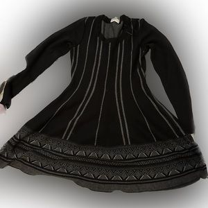 Cloud Chaser Long Sleeve Crew Neck Knit Dress